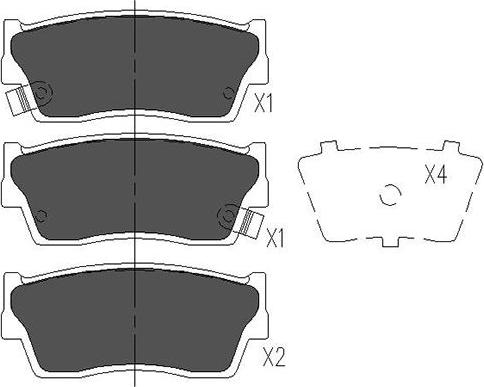 Kavo Parts KBP-8503 - Kit pastiglie freno, Freno a disco www.autoricambi360.it