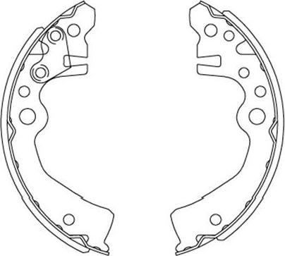 Kavo Parts KBS-7417 - Kit ganasce freno www.autoricambi360.it