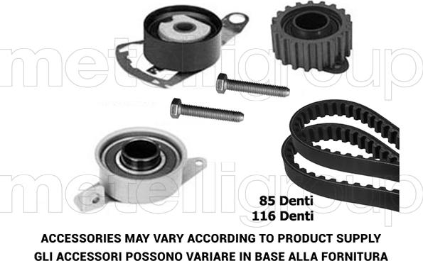 KWP TW155 - Kit cinghie dentate www.autoricambi360.it