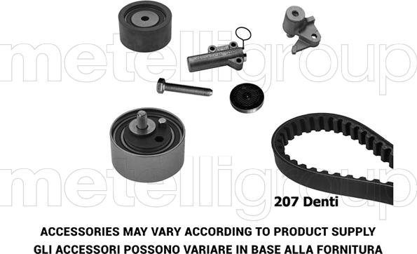 KWP TW165 - Kit cinghie dentate www.autoricambi360.it