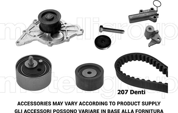 KWP TW173 - Kit cinghie dentate www.autoricambi360.it
