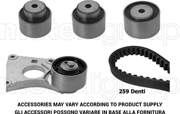 KWP TW210 - Kit cinghie dentate www.autoricambi360.it