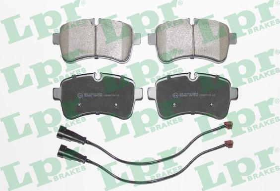 LPR 05P1296A - Kit pastiglie freno, Freno a disco www.autoricambi360.it