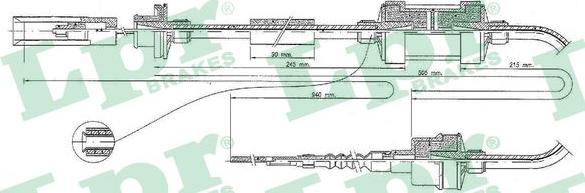 LPR C0045C - Cavo comando, Comando frizione www.autoricambi360.it