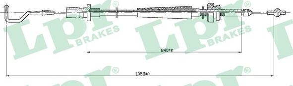 LPR C0003A - Cavo acceleratore www.autoricambi360.it