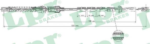 LPR C0073A - Cavo acceleratore www.autoricambi360.it