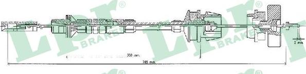 LPR C0218C - Cavo comando, Comando frizione www.autoricambi360.it