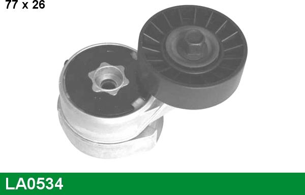 LUCAS LA0534 - Tendicinghia, Cinghia Poly-V www.autoricambi360.it
