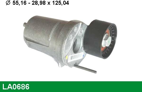 LUCAS LA0686 - Tendicinghia, Cinghia Poly-V www.autoricambi360.it