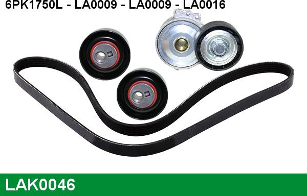 LUCAS LAK0046 - Kit Cinghie Poly-V www.autoricambi360.it