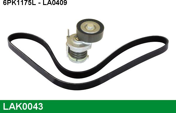 LUCAS LAK0043 - Kit Cinghie Poly-V www.autoricambi360.it