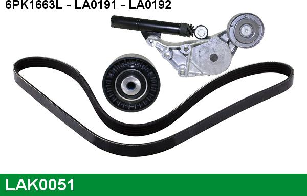 LUCAS LAK0051 - Kit Cinghie Poly-V www.autoricambi360.it