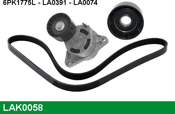 LUCAS LAK0058 - Kit Cinghie Poly-V www.autoricambi360.it