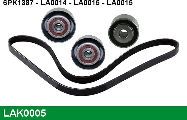 LUCAS LAK0005 - Kit Cinghie Poly-V www.autoricambi360.it