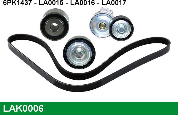 LUCAS LAK0006 - Kit Cinghie Poly-V www.autoricambi360.it