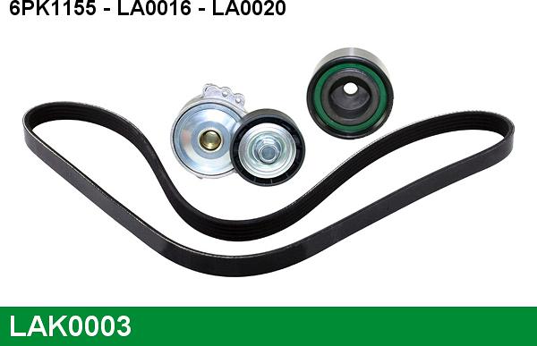 LUCAS LAK0003 - Kit Cinghie Poly-V www.autoricambi360.it
