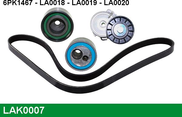 LUCAS LAK0007 - Kit Cinghie Poly-V www.autoricambi360.it