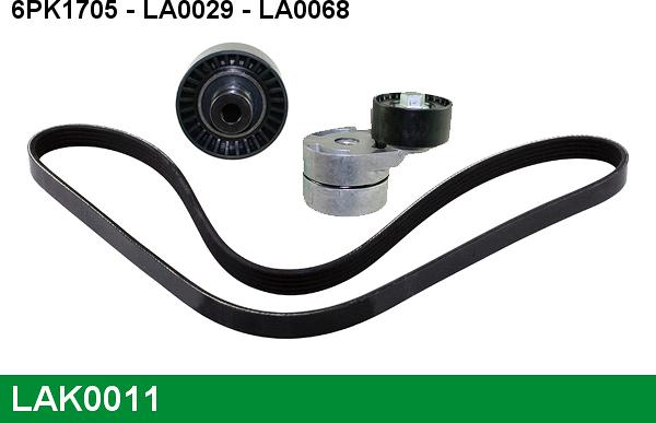 LUCAS LAK0011 - Kit Cinghie Poly-V www.autoricambi360.it