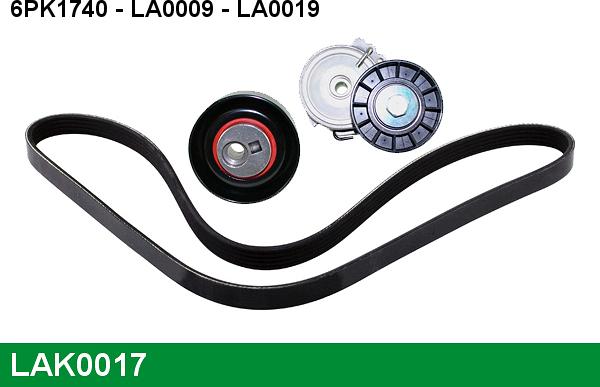 LUCAS LAK0017 - Kit Cinghie Poly-V www.autoricambi360.it