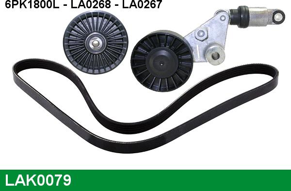 LUCAS LAK0079 - Kit Cinghie Poly-V www.autoricambi360.it