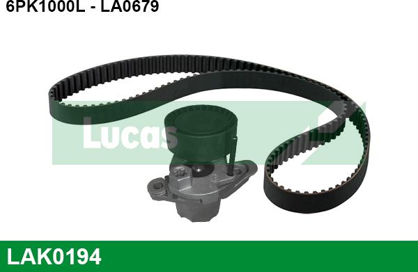 LUCAS LAK0194 - Kit Cinghie Poly-V www.autoricambi360.it
