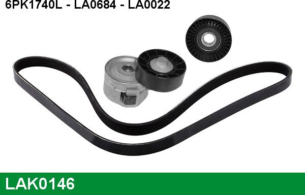 LUCAS LAK0146 - Kit Cinghie Poly-V www.autoricambi360.it