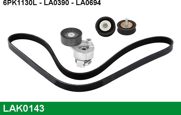 LUCAS LAK0143 - Kit Cinghie Poly-V www.autoricambi360.it