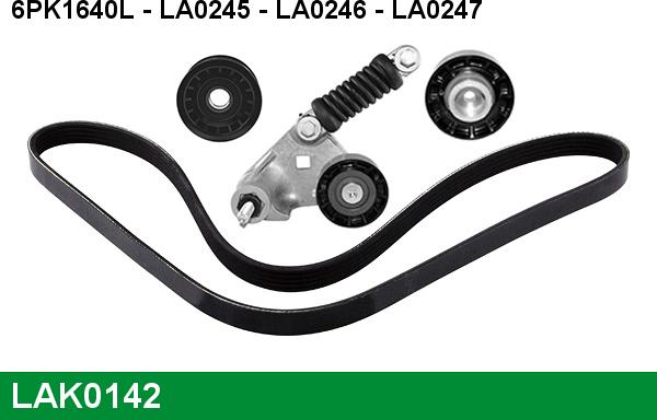 LUCAS LAK0142 - Kit Cinghie Poly-V www.autoricambi360.it