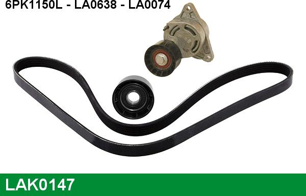 LUCAS LAK0147 - Kit Cinghie Poly-V www.autoricambi360.it