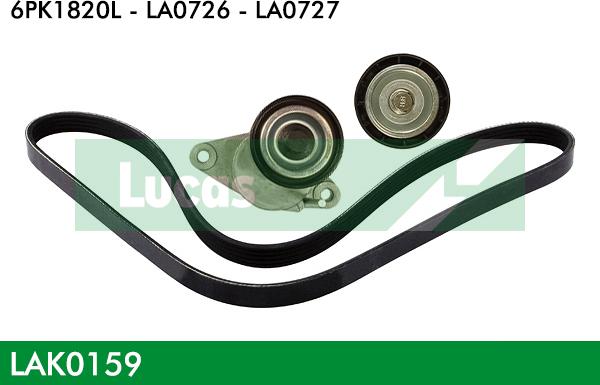 LUCAS LAK0159 - Kit Cinghie Poly-V www.autoricambi360.it