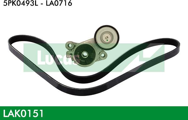 LUCAS LAK0151 - Kit Cinghie Poly-V www.autoricambi360.it
