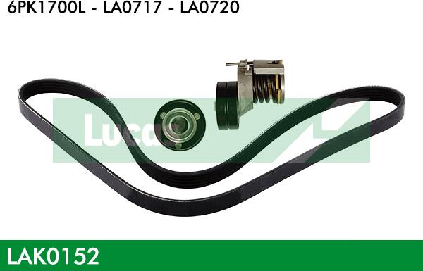 LUCAS LAK0152 - Kit Cinghie Poly-V www.autoricambi360.it