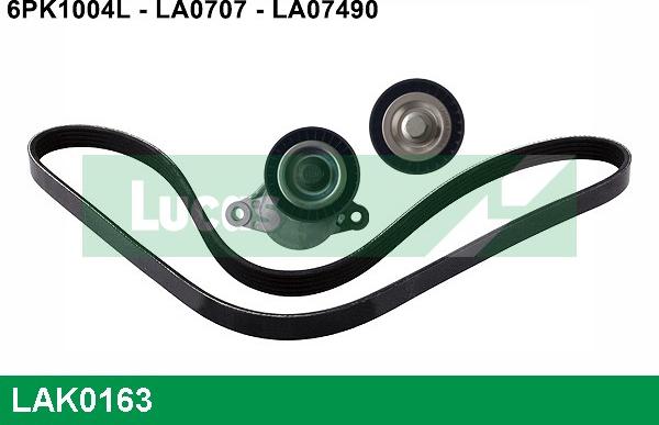 LUCAS LAK0163 - Kit Cinghie Poly-V www.autoricambi360.it