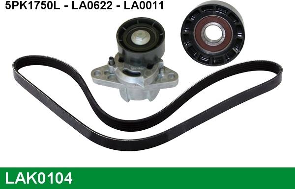 LUCAS LAK0104 - Kit Cinghie Poly-V www.autoricambi360.it