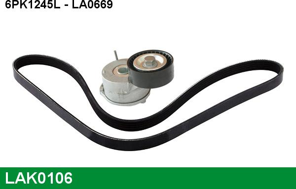 LUCAS LAK0106 - Kit Cinghie Poly-V www.autoricambi360.it