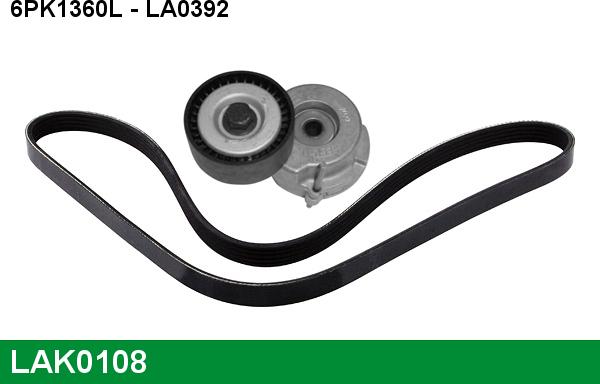 LUCAS LAK0108 - Kit Cinghie Poly-V www.autoricambi360.it