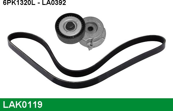 LUCAS LAK0119 - Kit Cinghie Poly-V www.autoricambi360.it