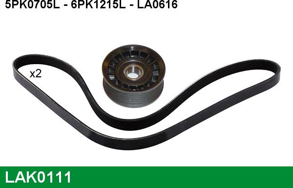 LUCAS LAK0111 - Kit Cinghie Poly-V www.autoricambi360.it