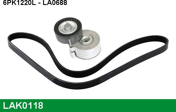 LUCAS LAK0118 - Kit Cinghie Poly-V www.autoricambi360.it