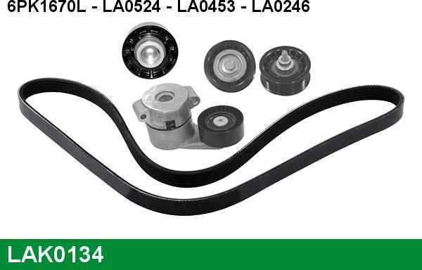 LUCAS LAK0134 - Kit Cinghie Poly-V www.autoricambi360.it