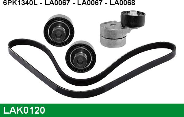 LUCAS LAK0120 - Kit Cinghie Poly-V www.autoricambi360.it