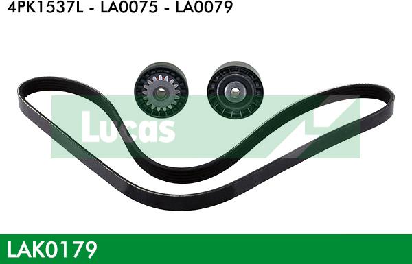 LUCAS LAK0179 - Kit Cinghie Poly-V www.autoricambi360.it