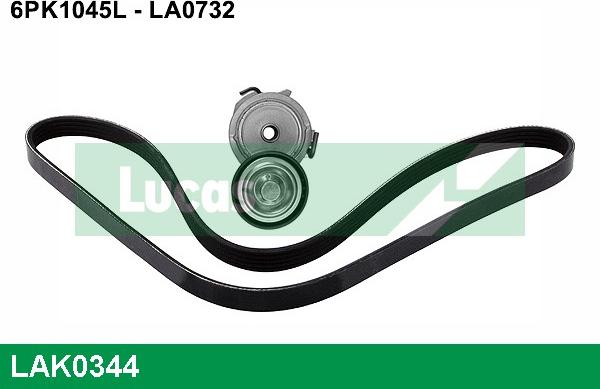 LUCAS LAK0344 - Kit Cinghie Poly-V www.autoricambi360.it