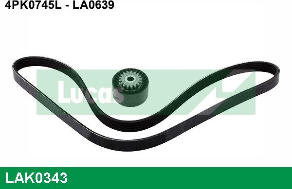 LUCAS LAK0343 - Kit Cinghie Poly-V www.autoricambi360.it