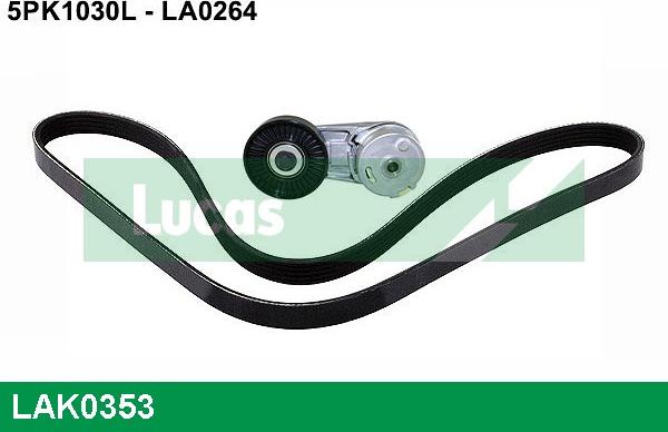 LUCAS LAK0353 - Kit Cinghie Poly-V www.autoricambi360.it