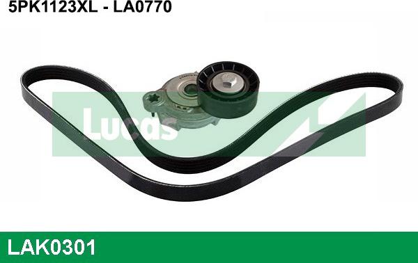 LUCAS LAK0301 - Kit Cinghie Poly-V www.autoricambi360.it