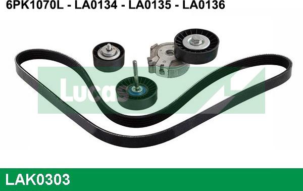 LUCAS LAK0303 - Kit Cinghie Poly-V www.autoricambi360.it