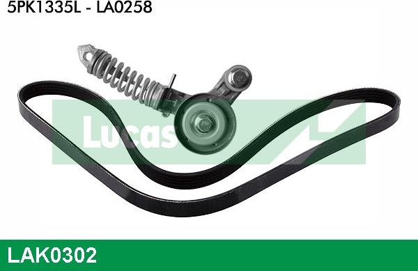 LUCAS LAK0302 - Kit Cinghie Poly-V www.autoricambi360.it