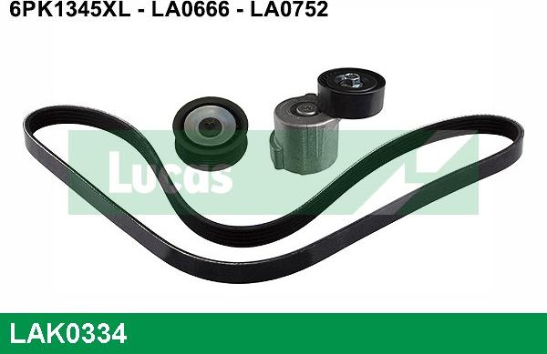 LUCAS LAK0334 - Kit Cinghie Poly-V www.autoricambi360.it