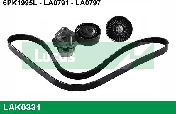 LUCAS LAK0331 - Kit Cinghie Poly-V www.autoricambi360.it
